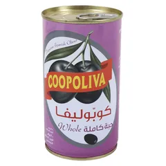 Coopoliva Black Olives Whole 200g