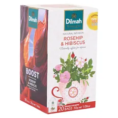 Dilmah Rosehip And Hibiscus Natural Infusion 20 Tea Bags