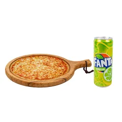 Danube Bakery Manageesh Cheese, Sauce with Meat + Fanta Citrus 320 ml