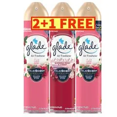 Glade Air Freshener Spray Rose And Blooming Peony Scent 2 Plus 1 × 300 Ml