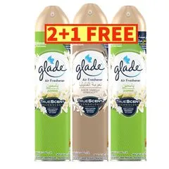 Glade Air Freshener Spray Jasmin And Vallina Scent 2 Plus 1 × 300 Ml
