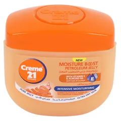 Creme 21 Moisture Boost Petroleum Jelly Intensive Moisturising With Vitamin E And Almond Oil For Ultra Dry Skin 100 Ml