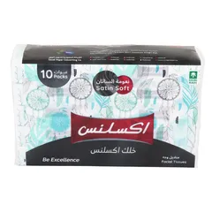 مناديل وجه نعومة الساتان ١٤٠ منديل