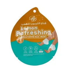 B And D Lemon Refreshing And Nourishing Heel Mask 1 Pair