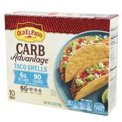 Old El Paso Carb Advantage Taco Shells 4 Dot 6 Oz