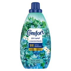 Comfort Concentrate Fabric Softener Blue Love 9x Fragrance 1 L
