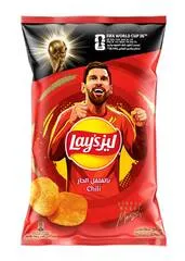رقائق البطاطس بالفلفل الحار
