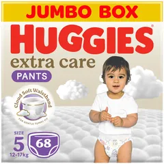 Huggies Extra Care Culottes Diapers Size 5 12 17 Kg 68 Diapers