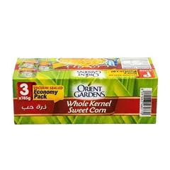 Orient Gardens Whole Kernel Sweet Corn 3 × 185g