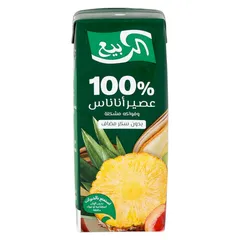 عصير أناناس وفواكه مشكلة بدون سكر مضاف