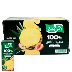 عصير أناناس وفواكه مشكلة بدون سكر مضاف