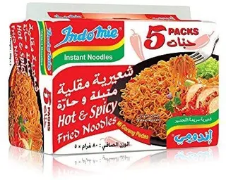 Indomie Hot & Spicy Fried Noodles 5x80g (multipack)