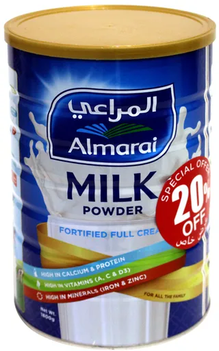 المراعي مسحوق حليب كامل الدسم 1.8 كجم