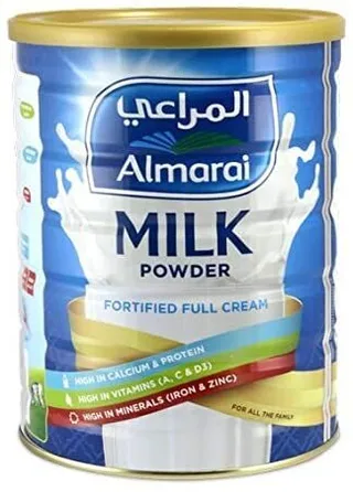 المراعي حليب مجفف مدعم كامل الدسم 900 جم