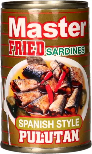 Master Fried Sardines In Oil Spanish 155G
