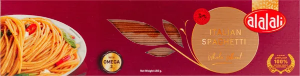 Al Alali Whole Wheat Spaghetti With Omega 3 450G