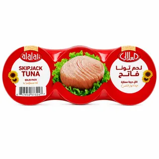العلالي تونة سكيب جاك في زيت دوار الشمس 170X3 جم
