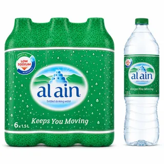 Al Ain Low Sodium Bottled Drinking Water 6X1.5L