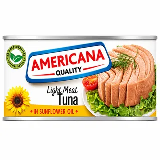Americana Light Meat Tuna In Sunflower Oil 185G