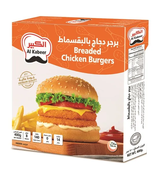 الكبير برجر دجاج بالبقسماط مجمد 400 جم