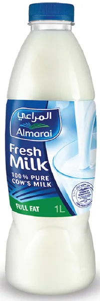 المراعي حليب طازج كامل الدسم 1 لتر