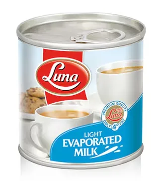 Luna Evaporated Milk Low Fat 170G