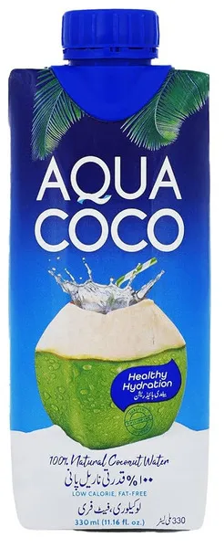 Aqua Coco 100% Natural Coconut Water 330Ml