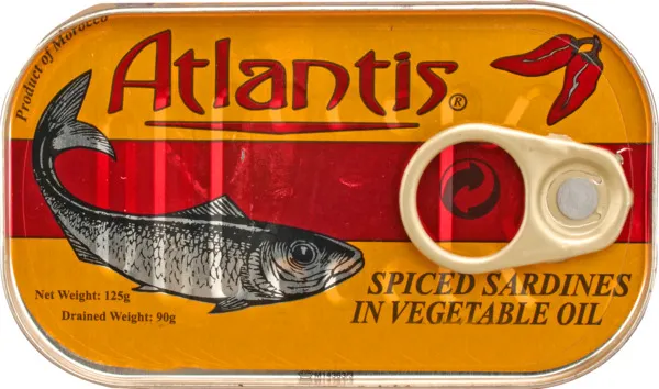 Atlantis Spiced Sardines In Vegetable Oil 125G