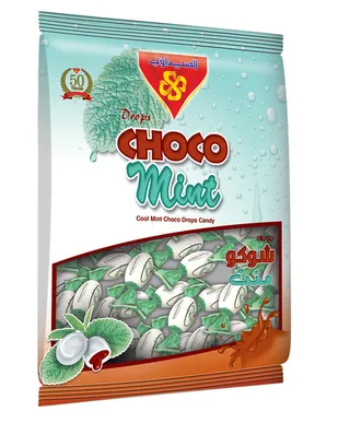 Al Seedawi Choco Mint Filled Drops 450G