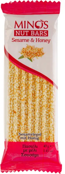 Minos Nut Bar Sesame & Honey 40G