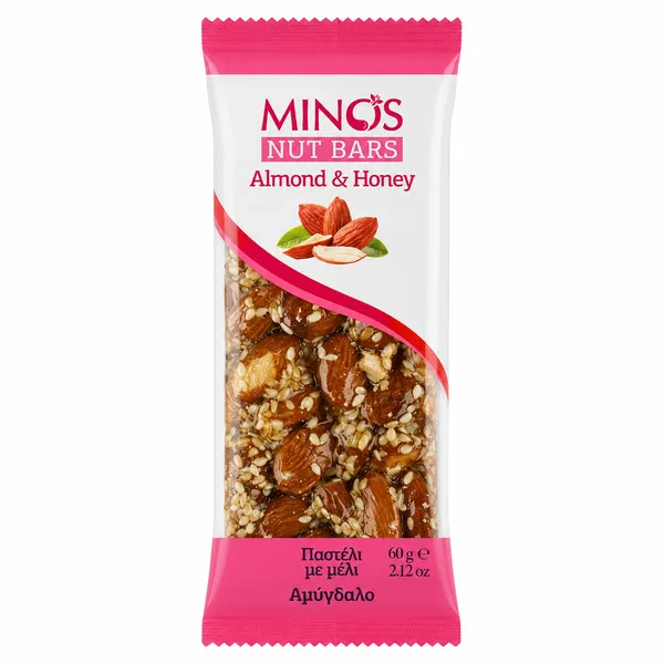 Minos Nut Bar Almond & Honey 60G