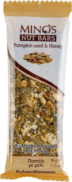 Minos Nut Bar Pumpkin Seed & Honey 50G