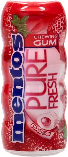 Mentos Sugar Free Gum Juice Blast Red Fruit & Lime 24G
