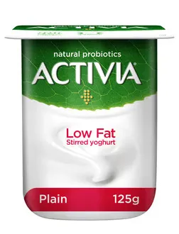 Activia Stirred Yoghurt Plain Light 125G