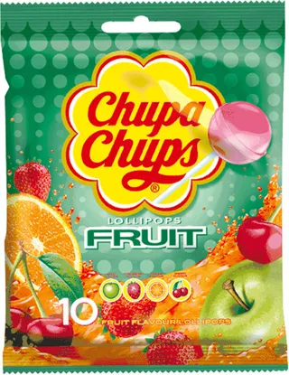 Chupa Chups Fruity Lollipops 120G