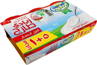الصافي زبادي طازج قليل الدسم 6 x 170 جم