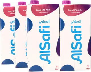 الصافىي حليب خالي من الدسم طويل الأمد 1X4 لتر