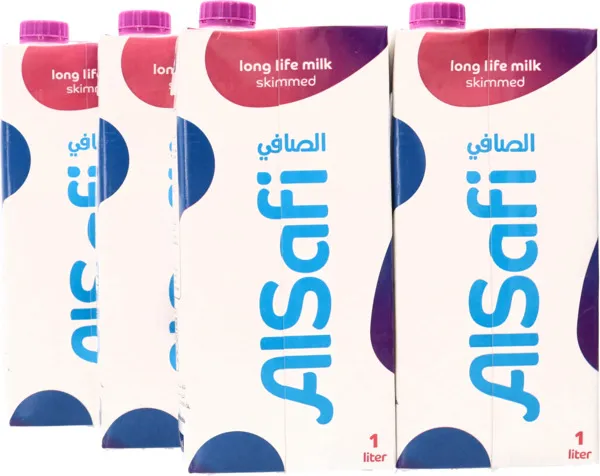 الصافىي حليب خالي من الدسم طويل الأمد 1X4 لتر