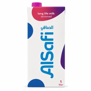 الصافىي حليب خالي من الدسم طويل الأمد 1 لتر