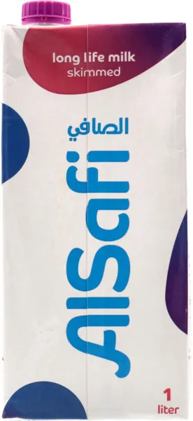 الصافىي حليب خالي من الدسم طويل الأمد 1 لتر
