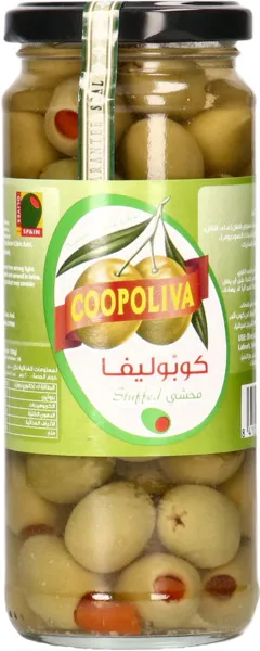 Coopoliva Green Stuffed Olives 345G