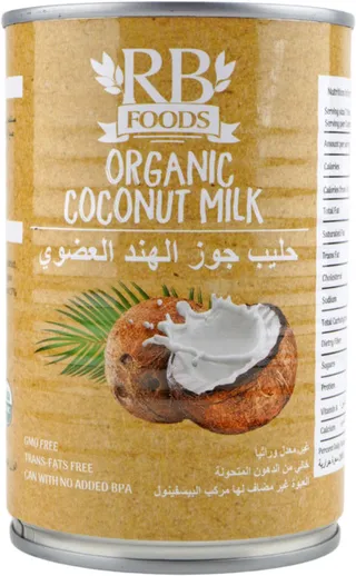 RB Foods Organic Coconut Milk 400ml