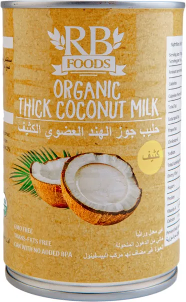 RB Foods Organic Thick Coconut Milk 400ml