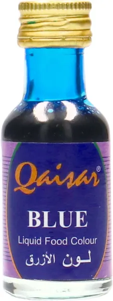 Qaisar Blue Liquid Food Color, 28ml
