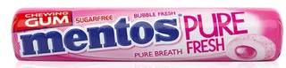 Mentos Pure Fresh BubbleSugar Free Gum 15.75G
