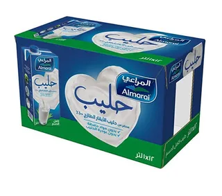المراعي حليب طويل الأمد كامل الدسم بالفيتامين 12X1 لتر