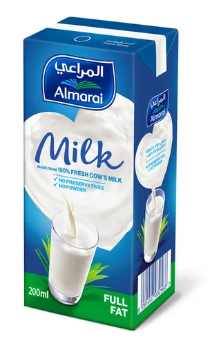 المراعي حليب طويل الأجل كامل الدسم بالفيتامينات 200 مل