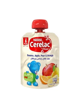 Cerelac Banana Apple Pear & Orange Puree 6 Months+ 90G