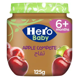 Hero Baby Food Apple Puree 6 Months+ 125G