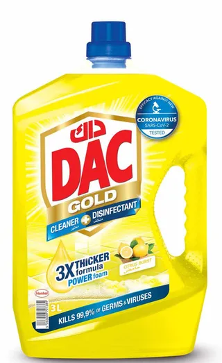 Dac Gold Citrus Burst Disinfectant Liquid Cleaner 3L
